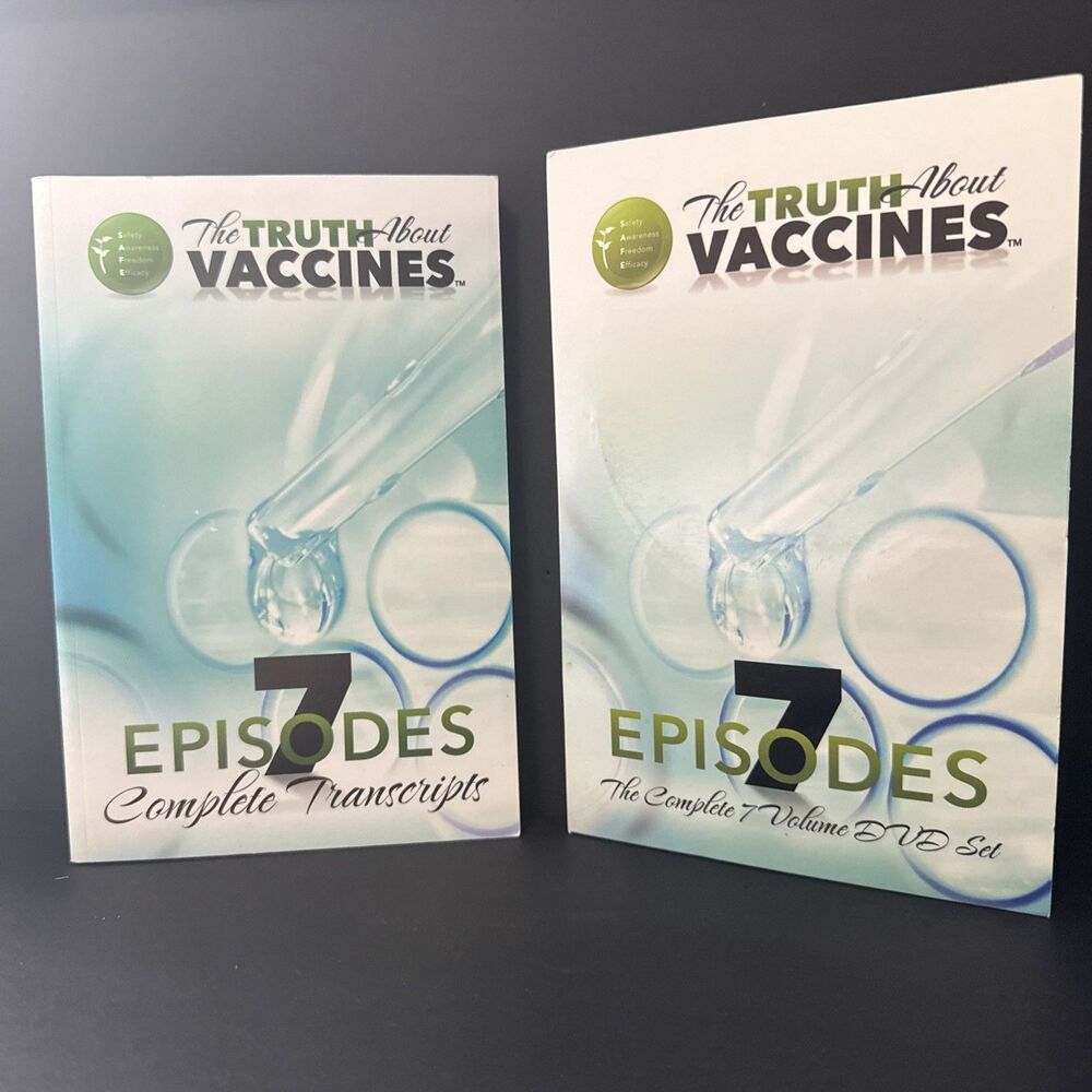 The Truth About Vaccines 7 Episodes, Complete 7 Volume DVD Set & Transcripts VG+